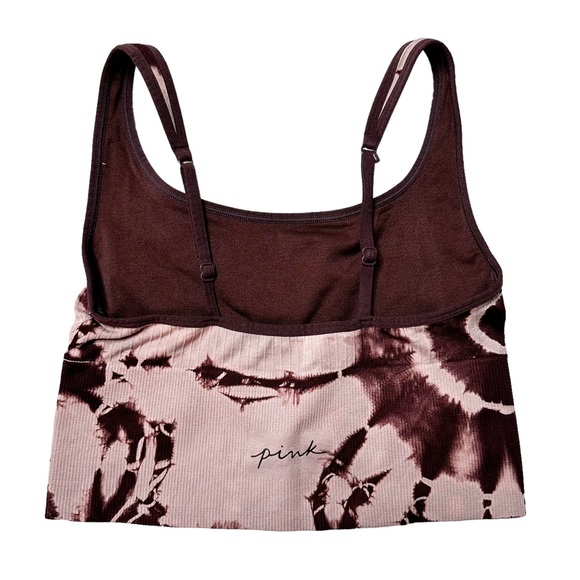 PINK VS Active Tie Dye Seamless Scoop Neck Lightly Lined Sports Bra Women’s S - Picture 4 of 11